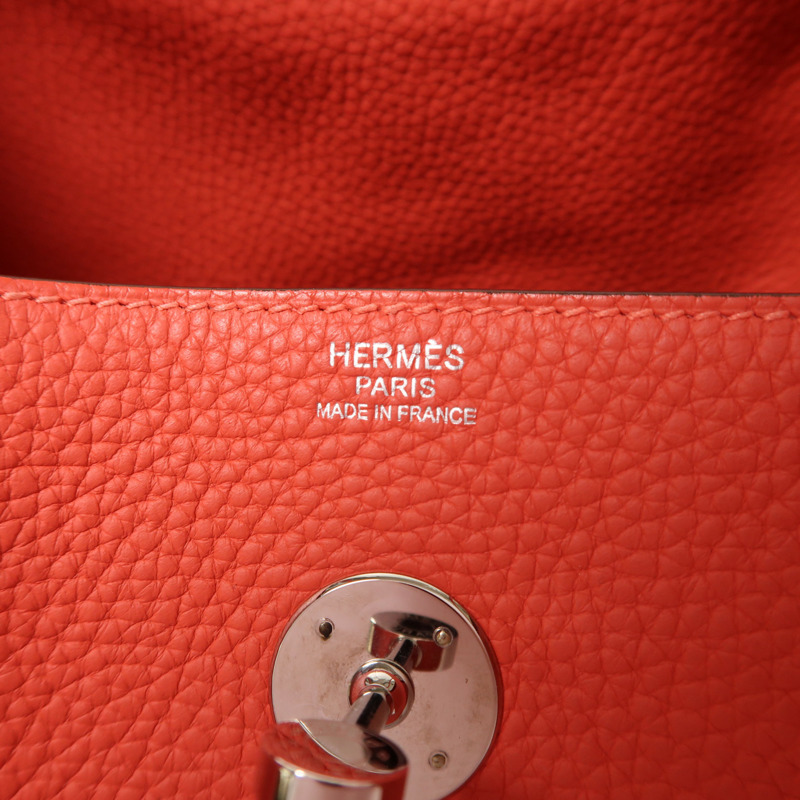 HERMES 皮革Lindy 30手挽肩背兩用袋-5