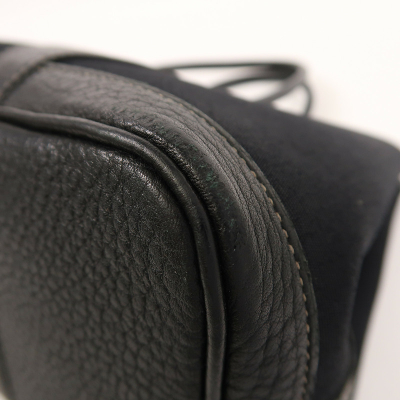 HERMES 帆布Garden Party TPM銀扣手挽肩背兩用袋-10