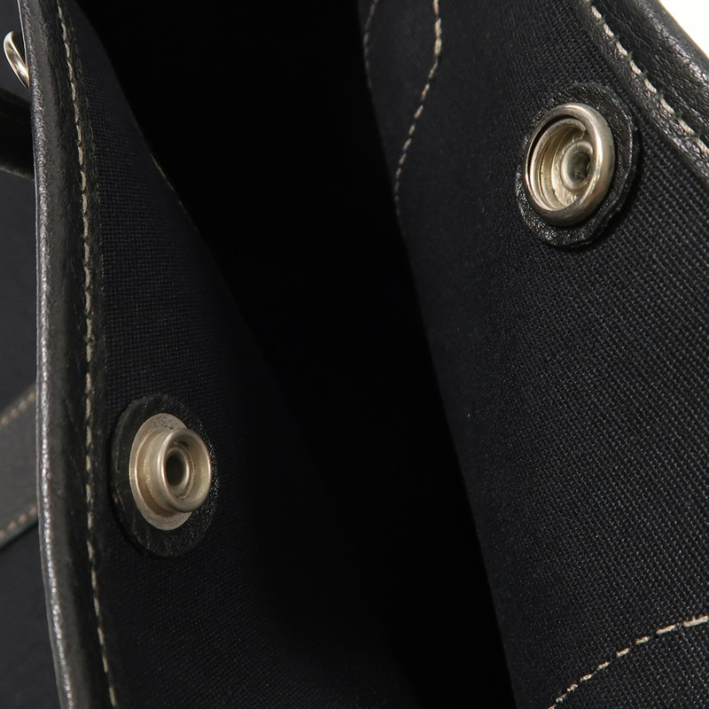 HERMES 帆布Garden Party TPM銀扣手挽肩背兩用袋-12