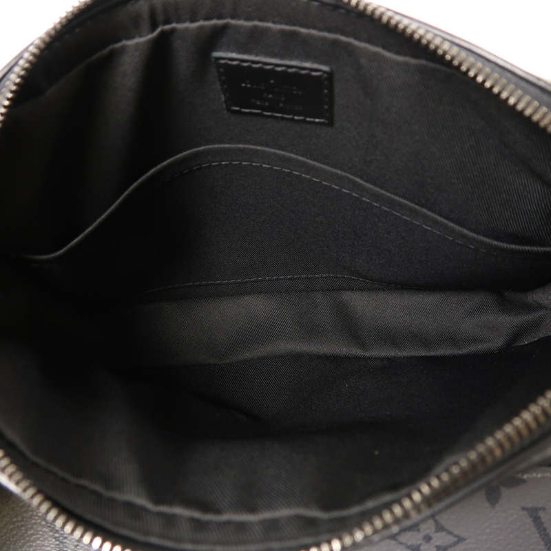 LOUIS VUITTON Monogram Eclipse Reverse Trio Messenger肩背袋-4