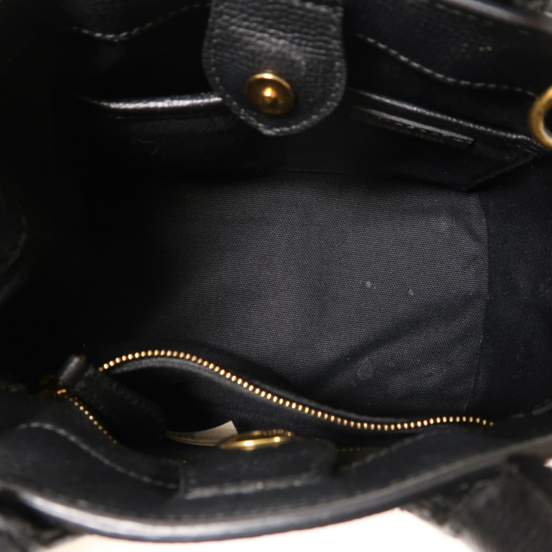 BURBERRY 牛皮皮革/帆布2 Way Shoulder金扣手挽肩背兩用袋-4