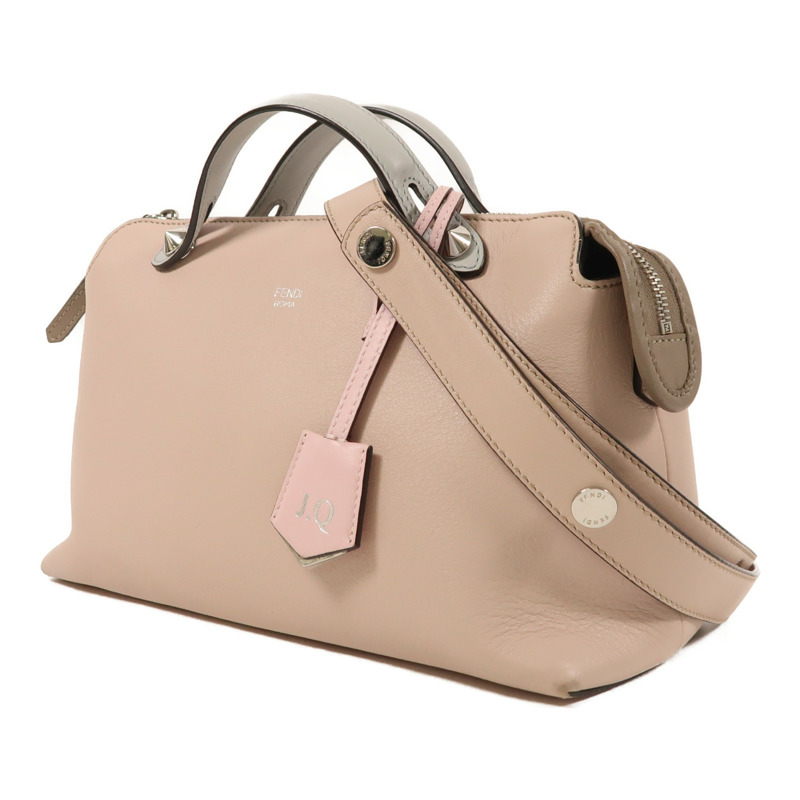 FENDI 牛皮皮革By The Way銀扣手挽肩背兩用袋-2