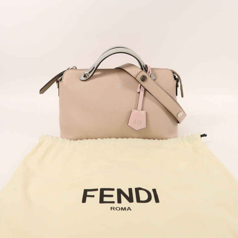 FENDI 牛皮皮革By The Way銀扣手挽肩背兩用袋-8
