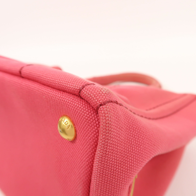 PRADA 帆布2 Way Shoulder金扣手挽肩背兩用袋-10