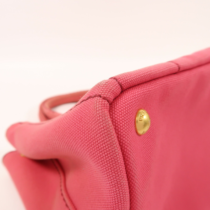 PRADA 帆布2 Way Shoulder金扣手挽肩背兩用袋-11
