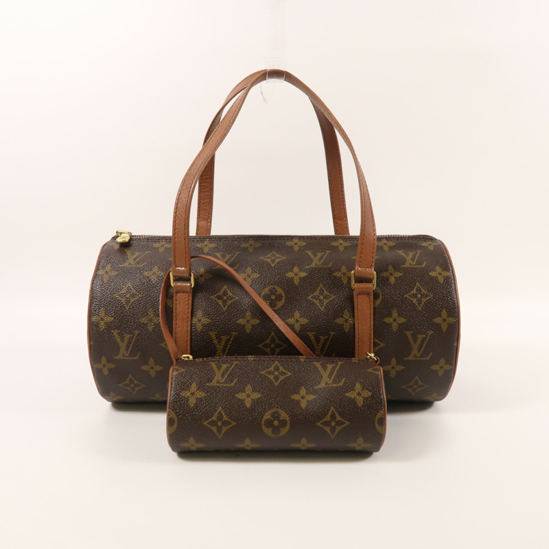 LOUIS VUITTON Monogram Papillon 30金扣手挽袋-8