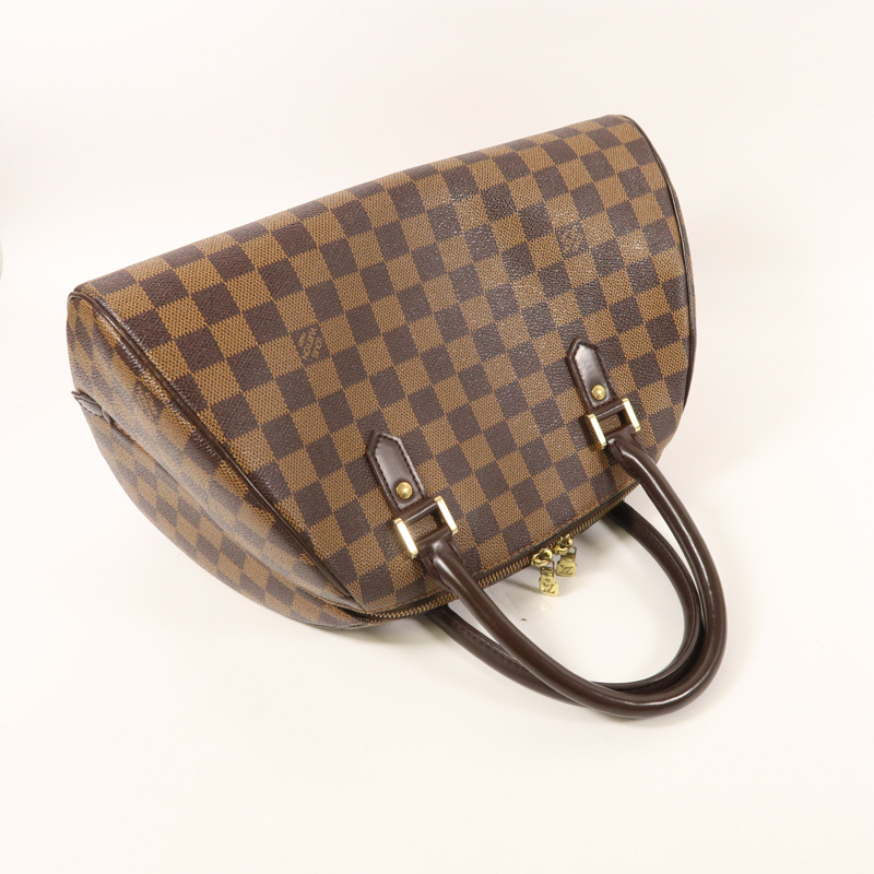 LOUIS VUITTON Damier Ribera MM金扣手挽袋-7