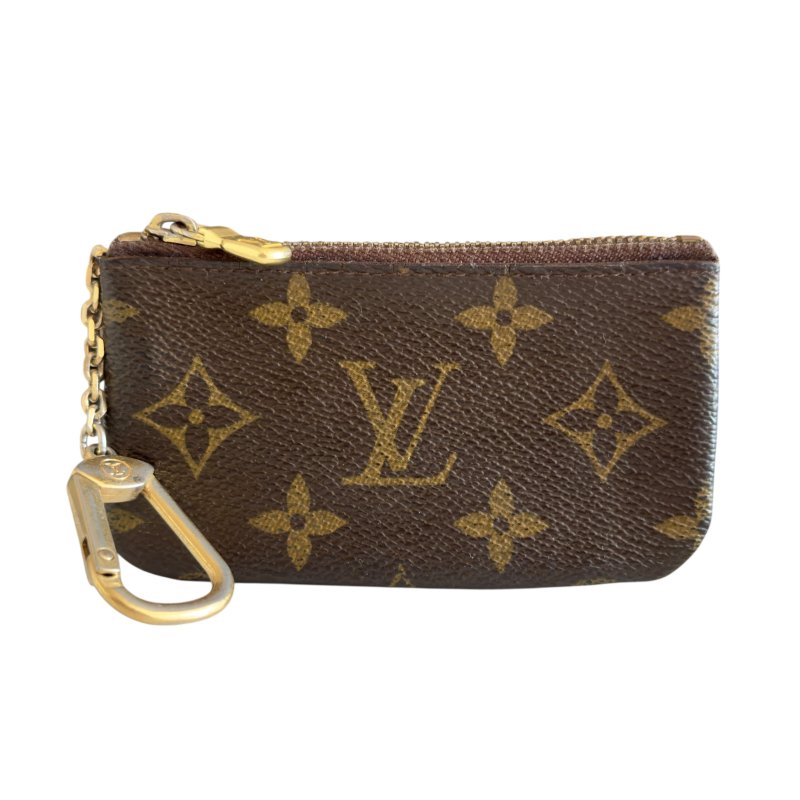 LOUIS VUITTON 老花 拉鏈鑰匙扣卡包-0