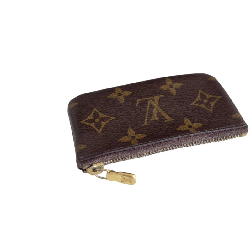 LOUIS VUITTON 老花 拉鏈鑰匙扣卡包-11