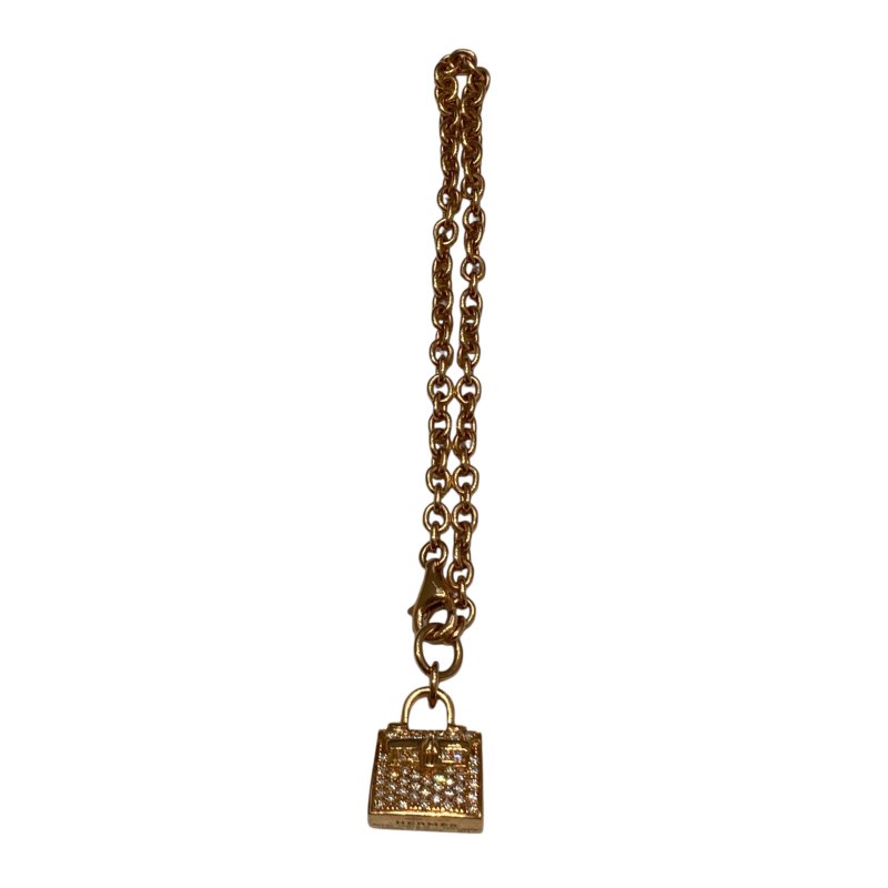 HERMES 愛馬仕 Amulettes Kelly 18K 鑽石 手鍊 YG-0