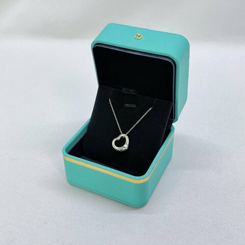 Tiffany Open Heart純銀愛心墜飾項鍊