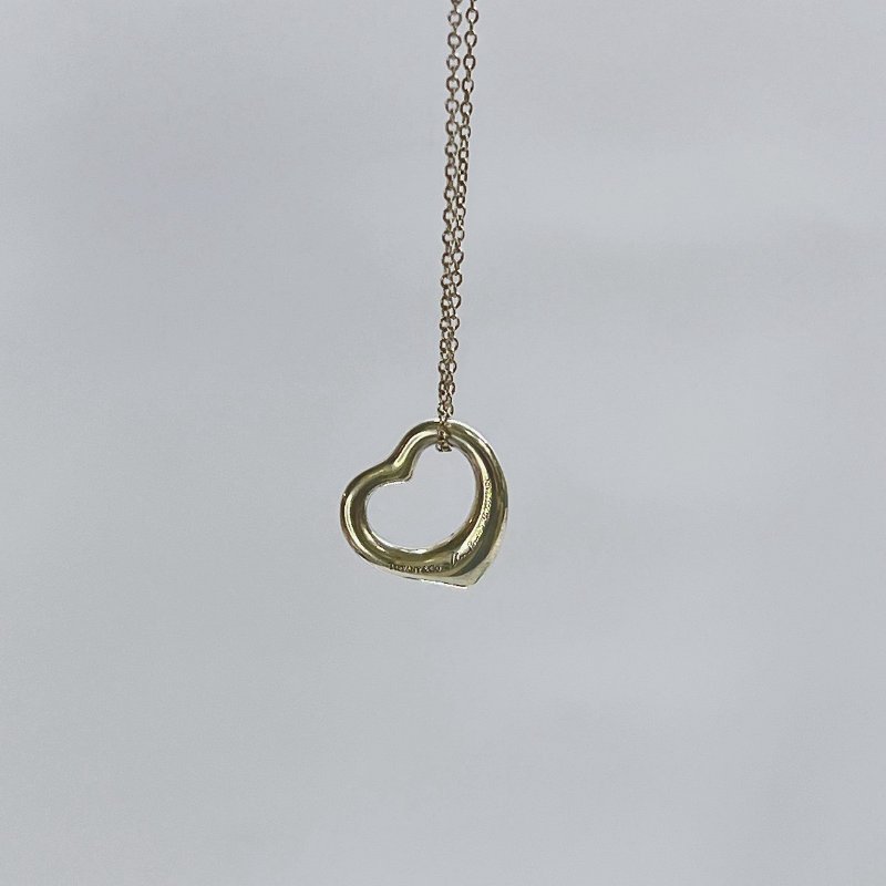 Tiffany Open Heart純銀愛心墜飾項鍊-2