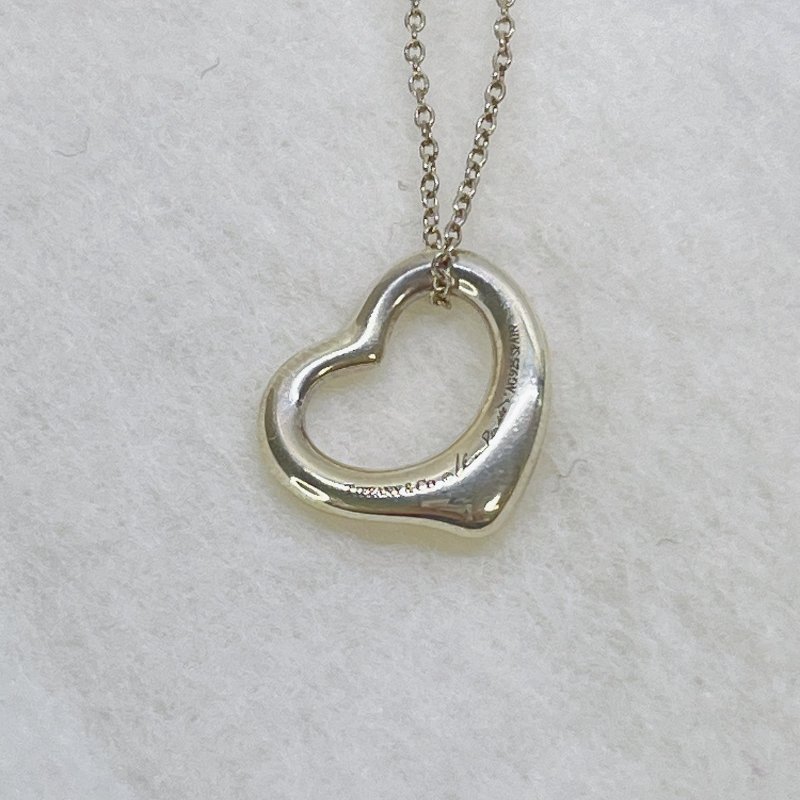 Tiffany Open Heart純銀愛心墜飾項鍊-3