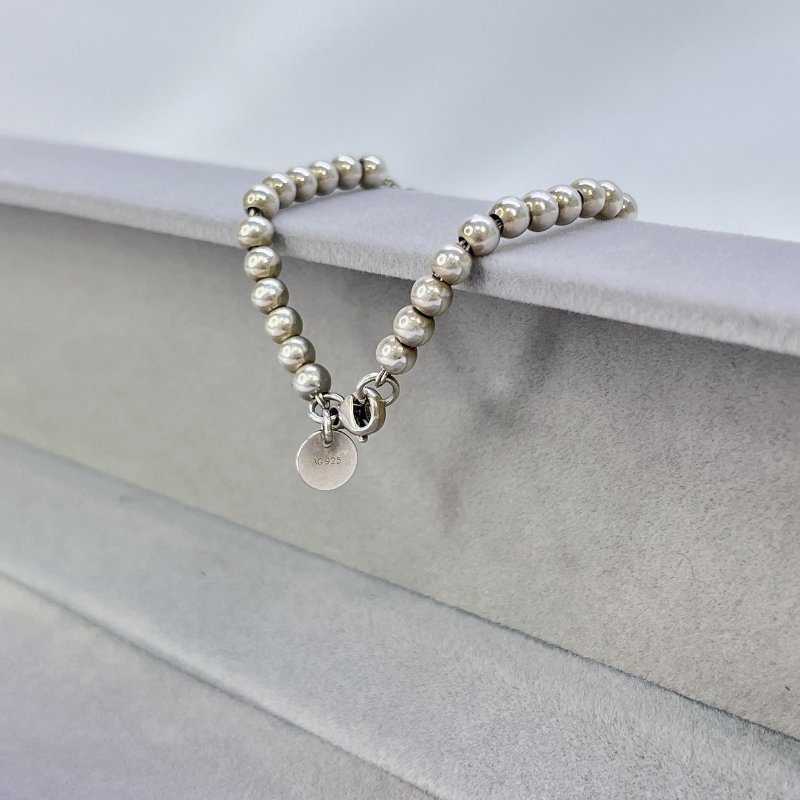 Tiffany 純銀心形吊飾手鏈-5