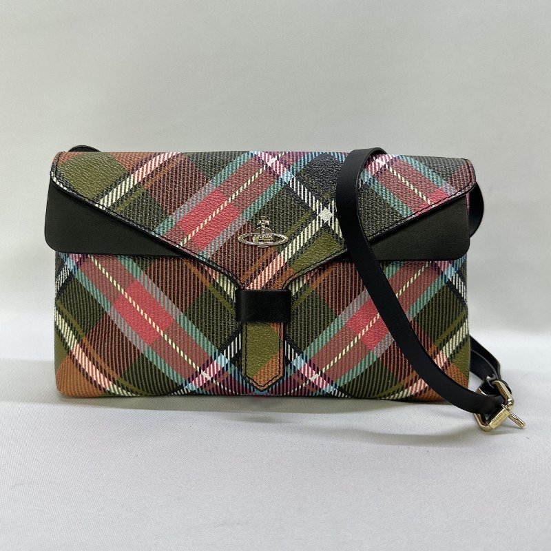 Vivienne Westwood薇薇安 Edinburgh格紋斜背包-0