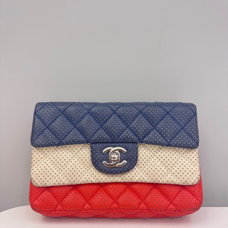 Chanel CF法國特別版 Perforated 羊皮-5