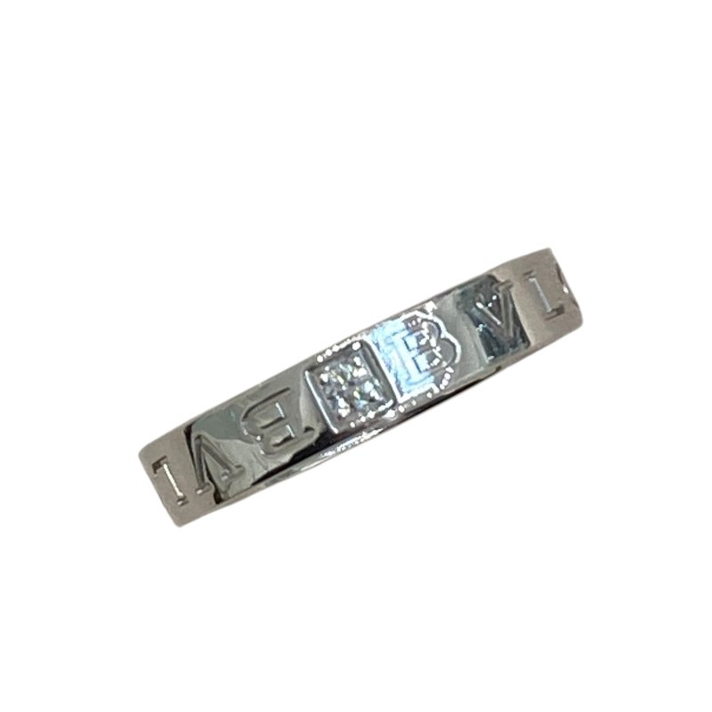 BVLGARI 寶格麗 SIZE:55 18K 鑽石 戒指 WG-0