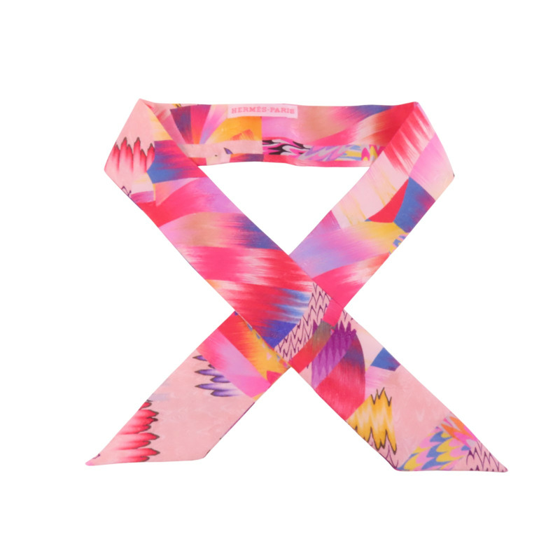 HERMES 絲質Twilly Scarf絲巾-6