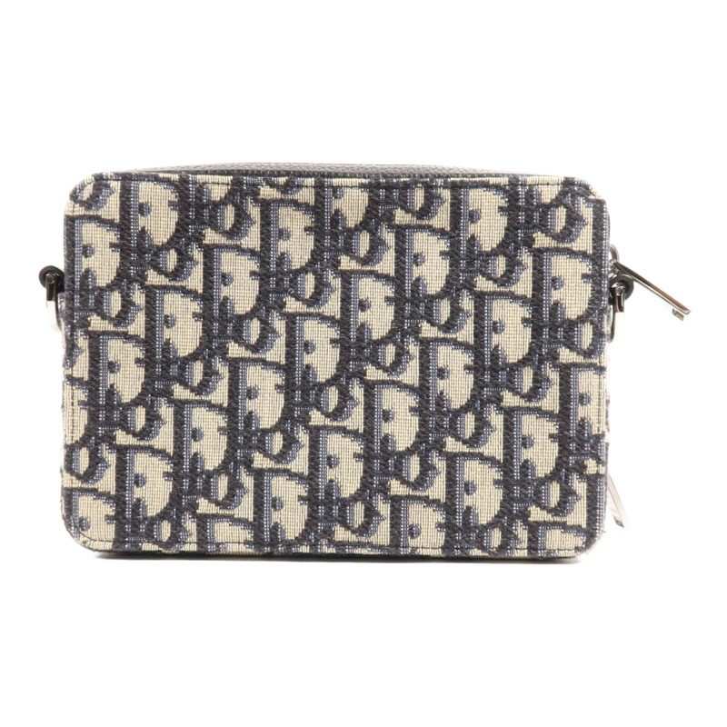 Dior 帆布Zipped Pouch With Strap銀扣肩背袋-1