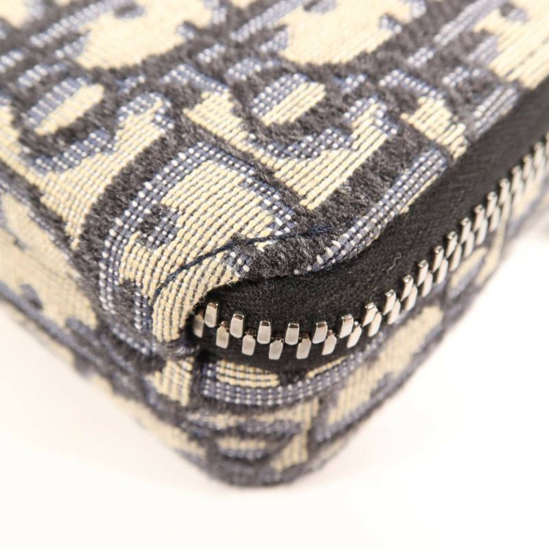 Dior 帆布Zipped Pouch With Strap銀扣肩背袋-9