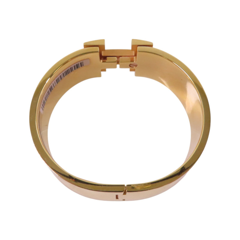 HERMES 金屬/琺瑯Clic Clac H Bracelet金扣手鐲-3