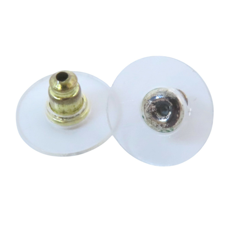 CHANEL 金屬/仿珍珠/水鑽Earrings金扣耳環-5