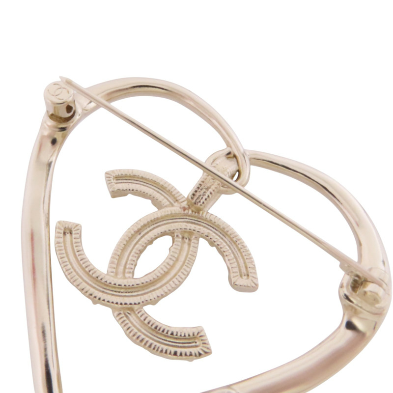 CHANEL 金屬/水鑽Brooch金扣胸針-6