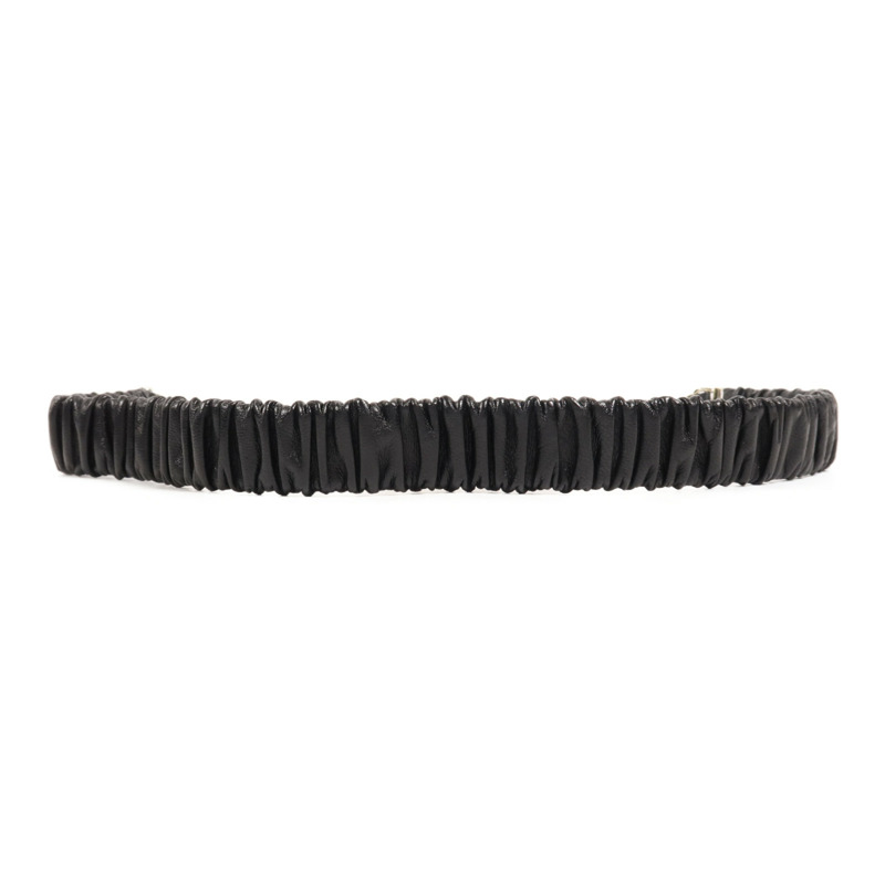 CHANEL 羊皮皮革Belt金扣皮帶-2