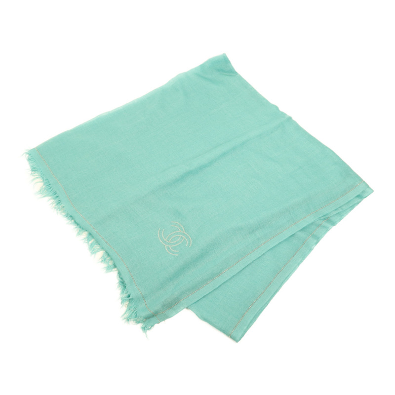 CHANEL 羊毛/絲質Muffler圍巾-0