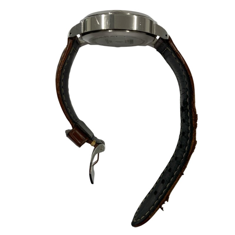 PANERAI 沛納海 PAM 01000 LUMINOR BASE LOGO 不鏽鋼 手動機械錶 黑色錶盤-3