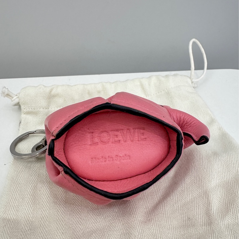 Loewe 粉色小象零錢包鑰匙圈-2