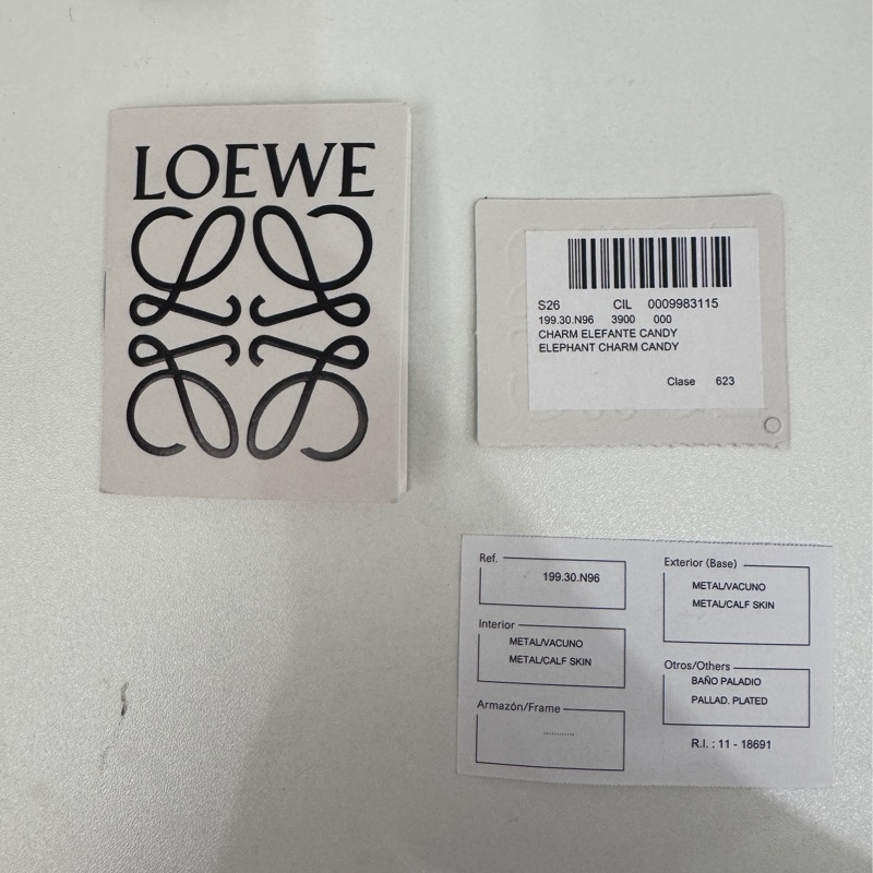 Loewe 粉色小象零錢包鑰匙圈-3