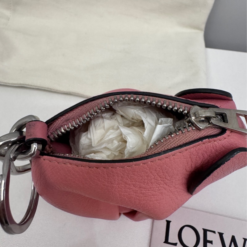 Loewe 粉色小象零錢包鑰匙圈-4