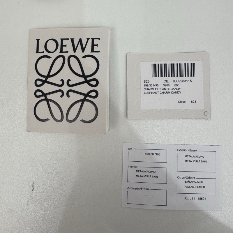 Loewe 粉色小象零錢包鑰匙圈-15