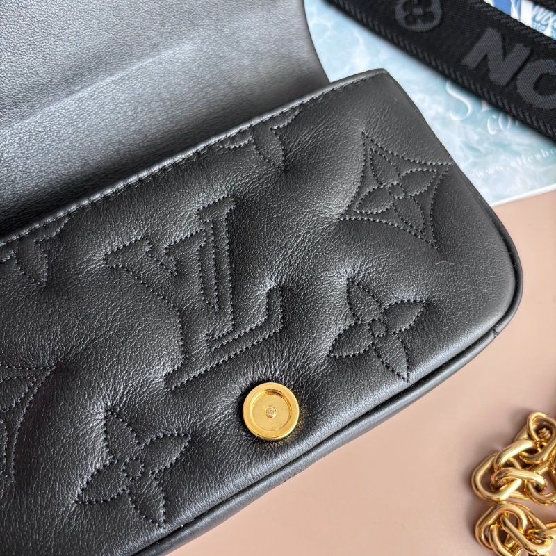::Louis Vuitton:: LV M81398- Bubblegram 縫線牛皮肩背/斜背兩用包-13
