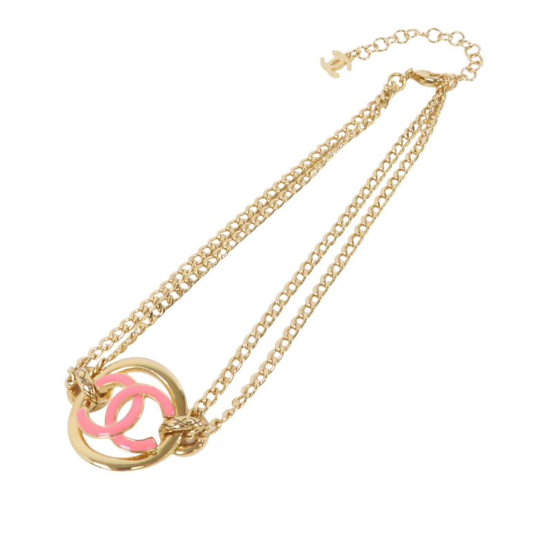 CHANEL 金屬Choker金扣項鏈-3