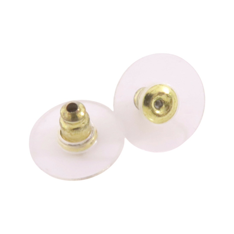 CHANEL 金屬/水鑽/PVC Earrings金扣耳環-4