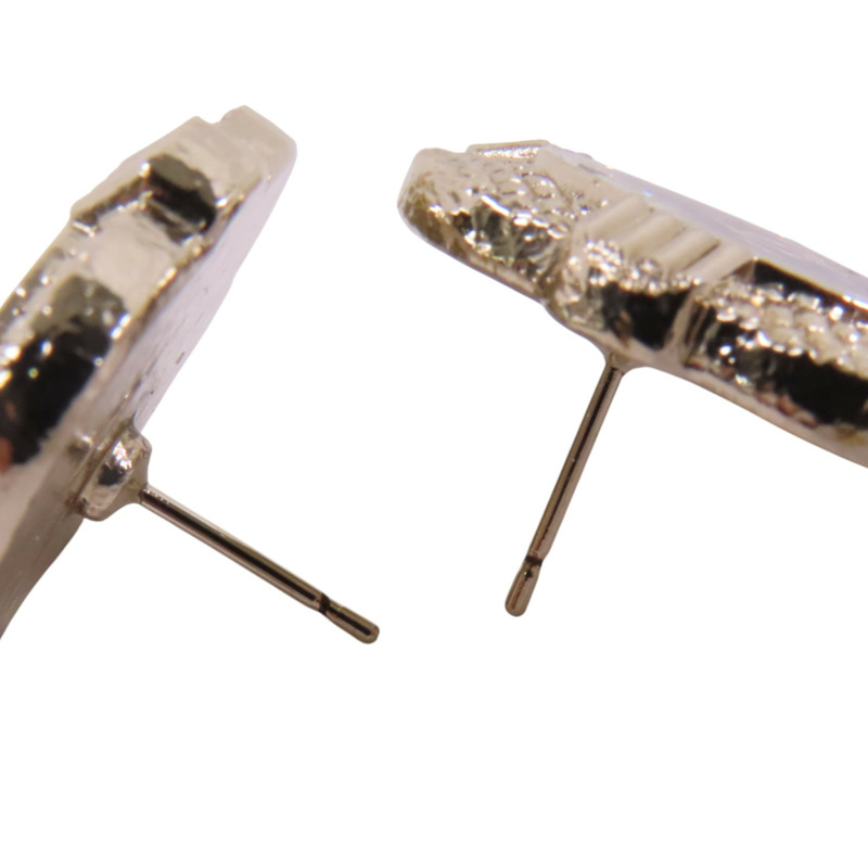 CHANEL 金屬/水鑽/PVC Earrings金扣耳環-5