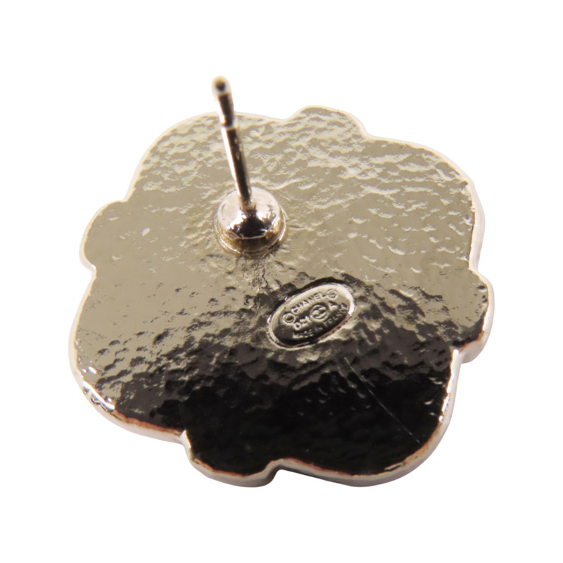 CHANEL 金屬/水鑽/PVC Earrings金扣耳環-7