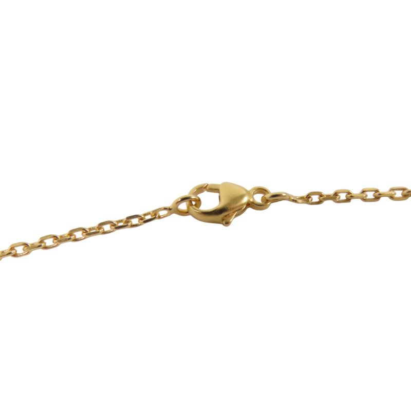 HERMES 金屬/Swift皮革O'Kelly Necklace金扣項鏈-6