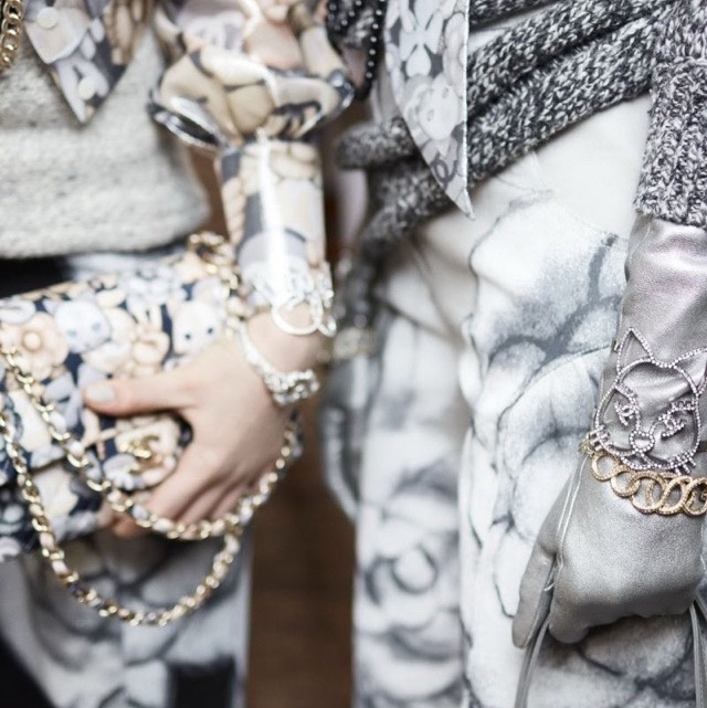 Chanel 限定款水鑽貓咪手鐲手環-4