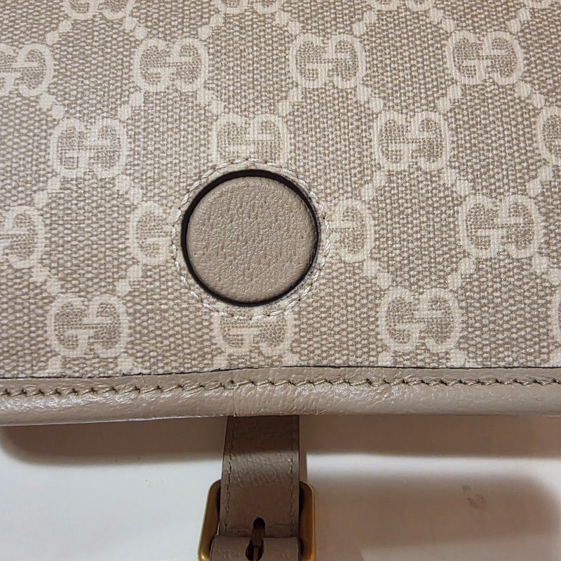 gucci 燕麥色風琴包-4