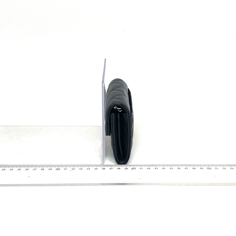 Chanel經典黑色牛皮Caviar銀鍊WOC-6