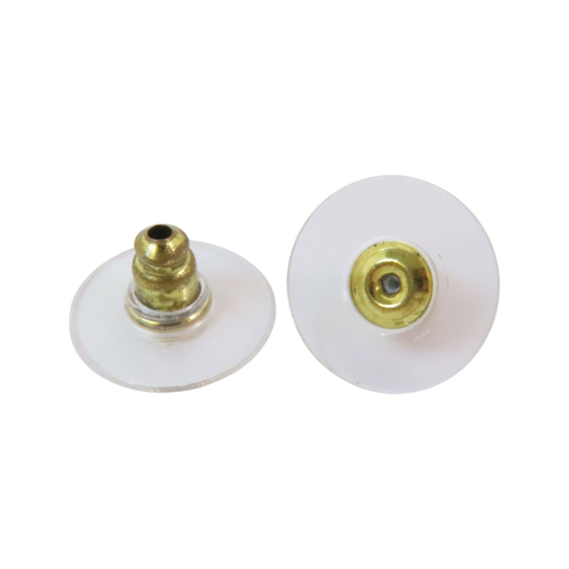 CHANEL 金屬/仿珍珠/水鑽Earrings金扣耳環-5