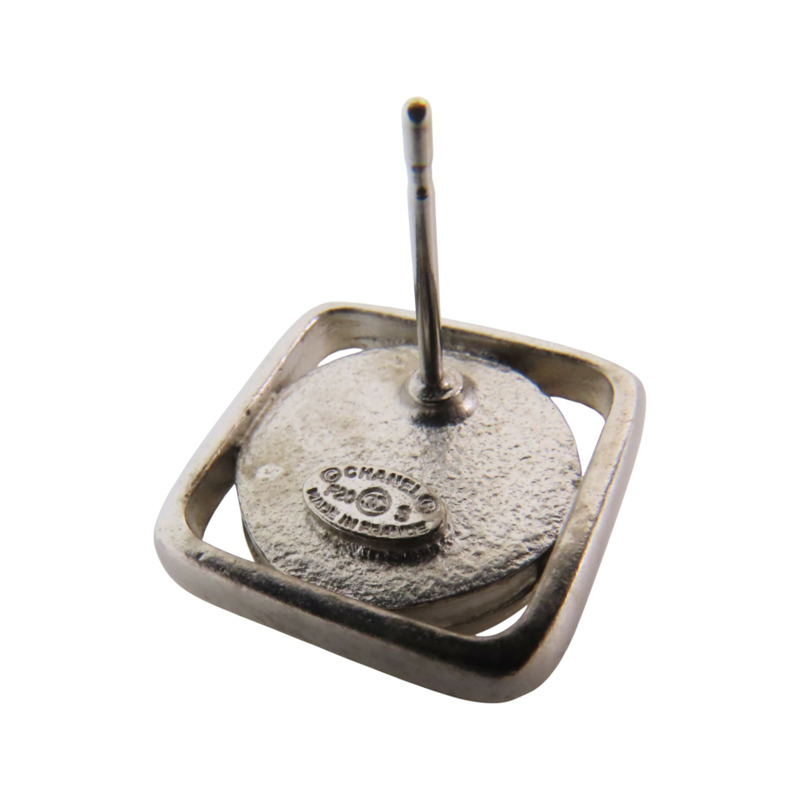 CHANEL 金屬/仿珍珠/水鑽Earrings金扣耳環-6