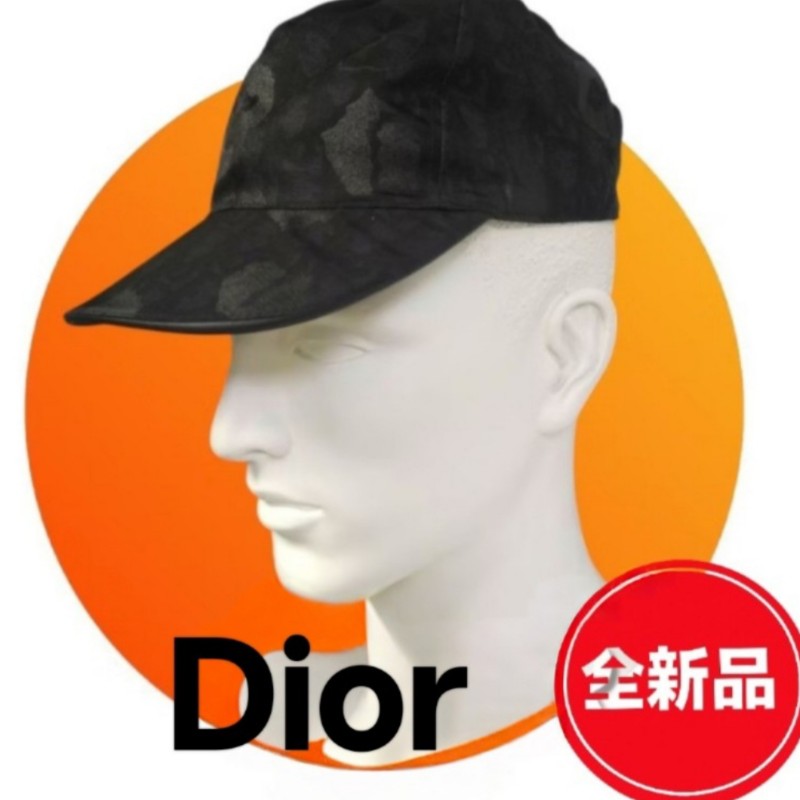 【🐴馬上下單最優惠】🧧限時降價至2/11（原$13800）【全新】㊣✨ DIOR ✨（附防塵袋）**尺寸：M **迪奧 CD 黑灰色 老花 豹紋 中性 棒球帽 帽子/保證正品🌳二手樹屋🌳-0