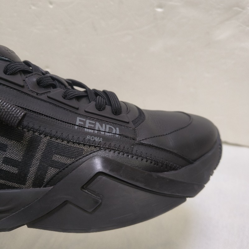 🔥10/3-10/31週年慶🔥【超狂優惠】【9成新】㊣✨ FENDI ✨**尺寸:8**芬迪 FF 黑色 老花 增高 厚底 老爹鞋 休閒鞋/二手鞋/二手精品/保證正品🌳二手樹屋🌳-11