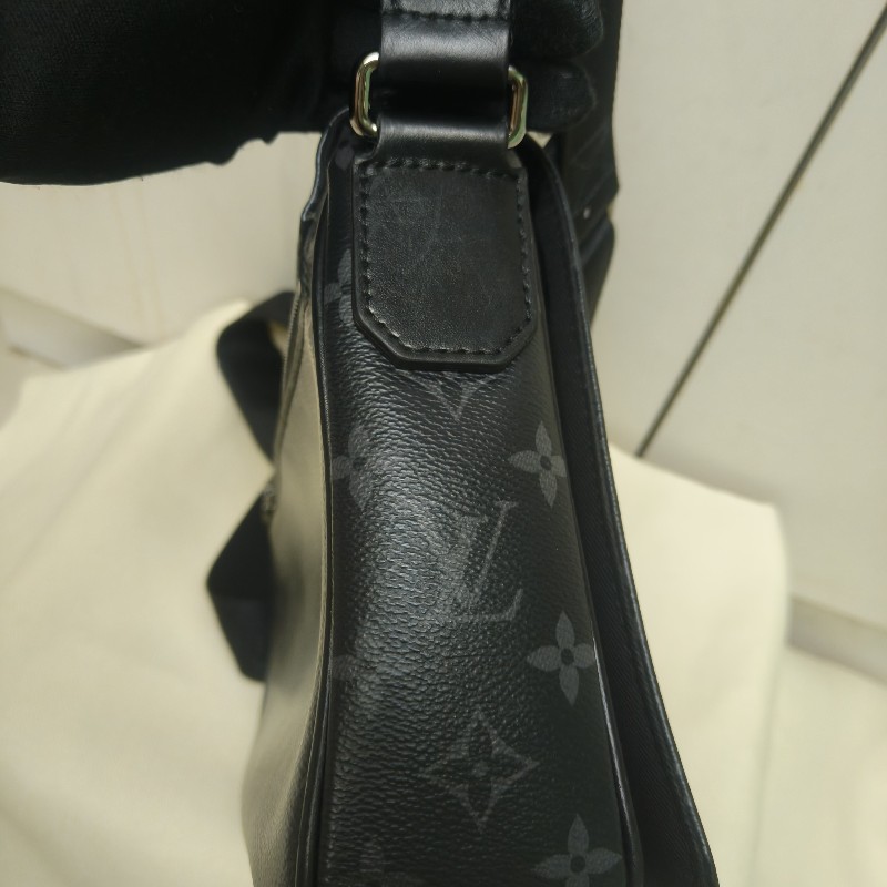 🔥10/3-10/31週年慶🔥【超狂優惠】【8成新】㊣✨Louis Vuitton✨路易威登 LV 黑色 老花 郵差包 肩背包 斜背包/二手精品/二手包/保證正品🌳二手樹屋🌳-4