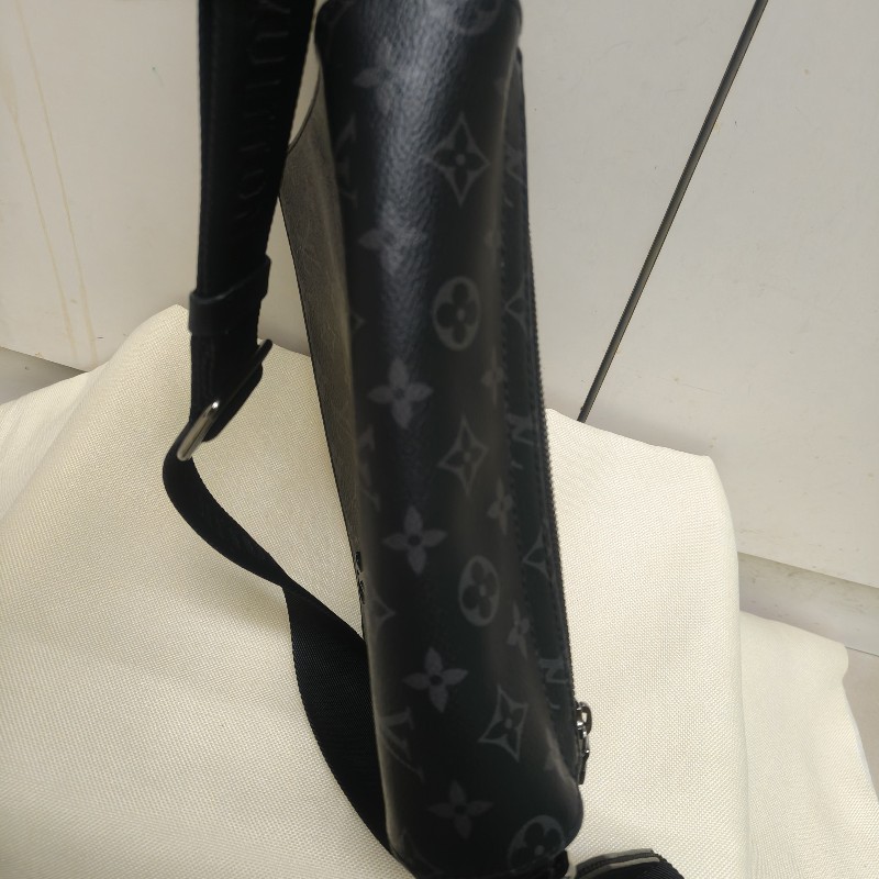 🔥10/3-10/31週年慶🔥【超狂優惠】【8成新】㊣✨Louis Vuitton✨路易威登 LV 黑色 老花 郵差包 肩背包 斜背包/二手精品/二手包/保證正品🌳二手樹屋🌳-6