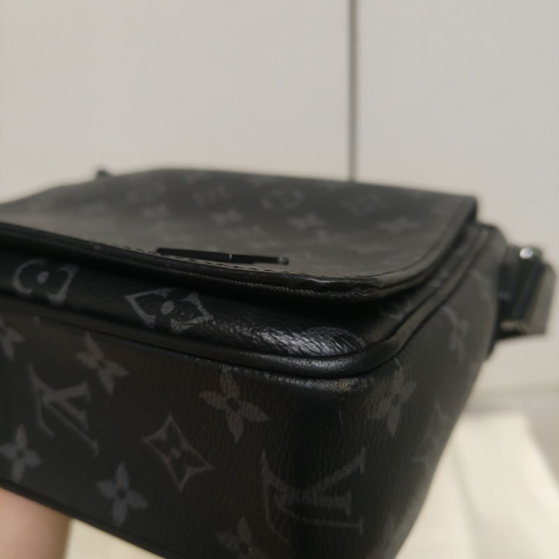 🔥10/3-10/31週年慶🔥【超狂優惠】【8成新】㊣✨Louis Vuitton✨路易威登 LV 黑色 老花 郵差包 肩背包 斜背包/二手精品/二手包/保證正品🌳二手樹屋🌳-8